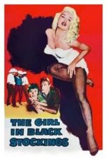Poster Film The Girl in Black Stockings (1957)